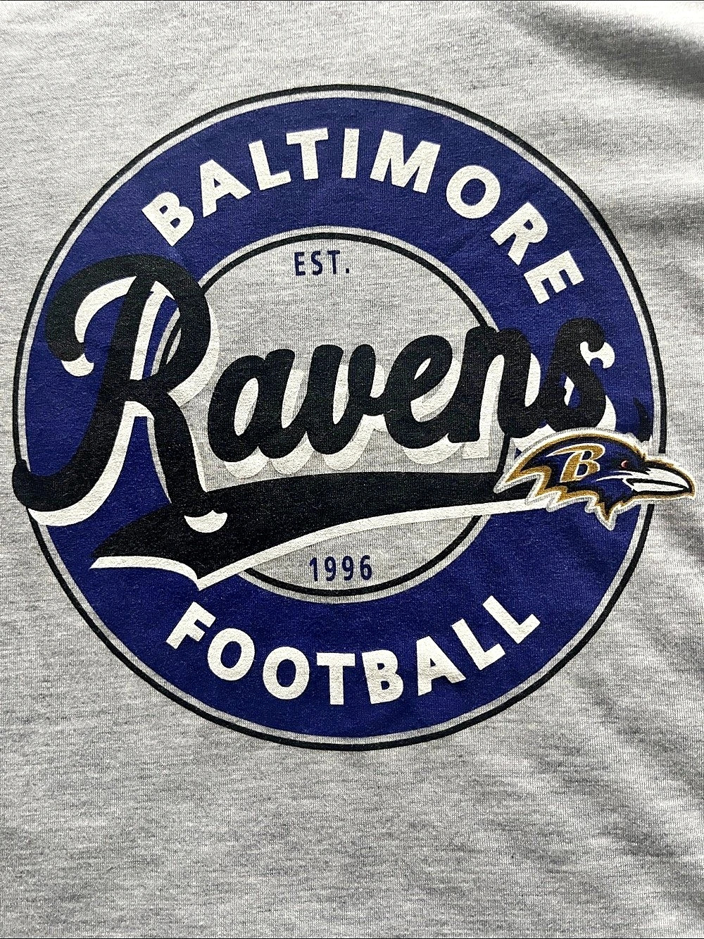 NFL Team Apparel Baltimore Ravens Women's Top Ravens Graphic